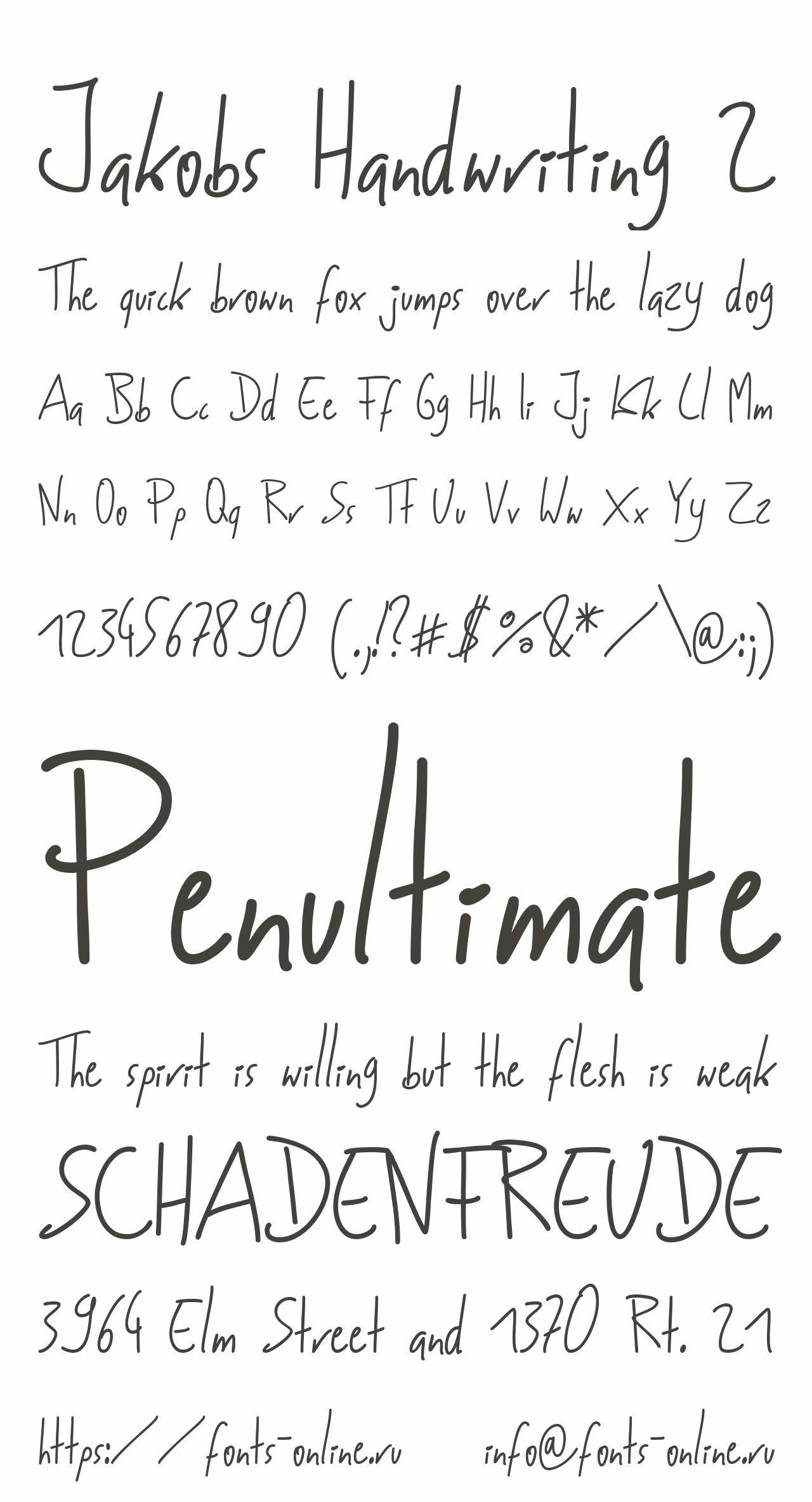 Jakobs Handwriting 2 Free Font Download